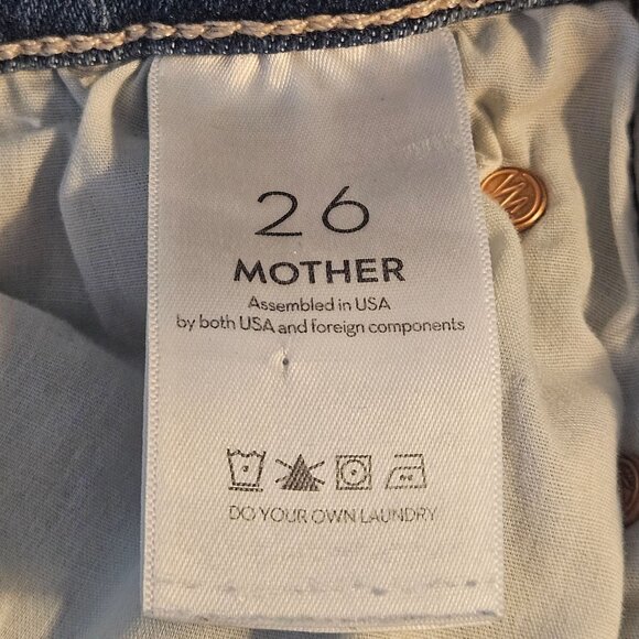 Mother Women Mid-Rise Dazzler Ankle Fray Jeans 26 Quiet Luxury LA Street Style - Picture 6 of 16